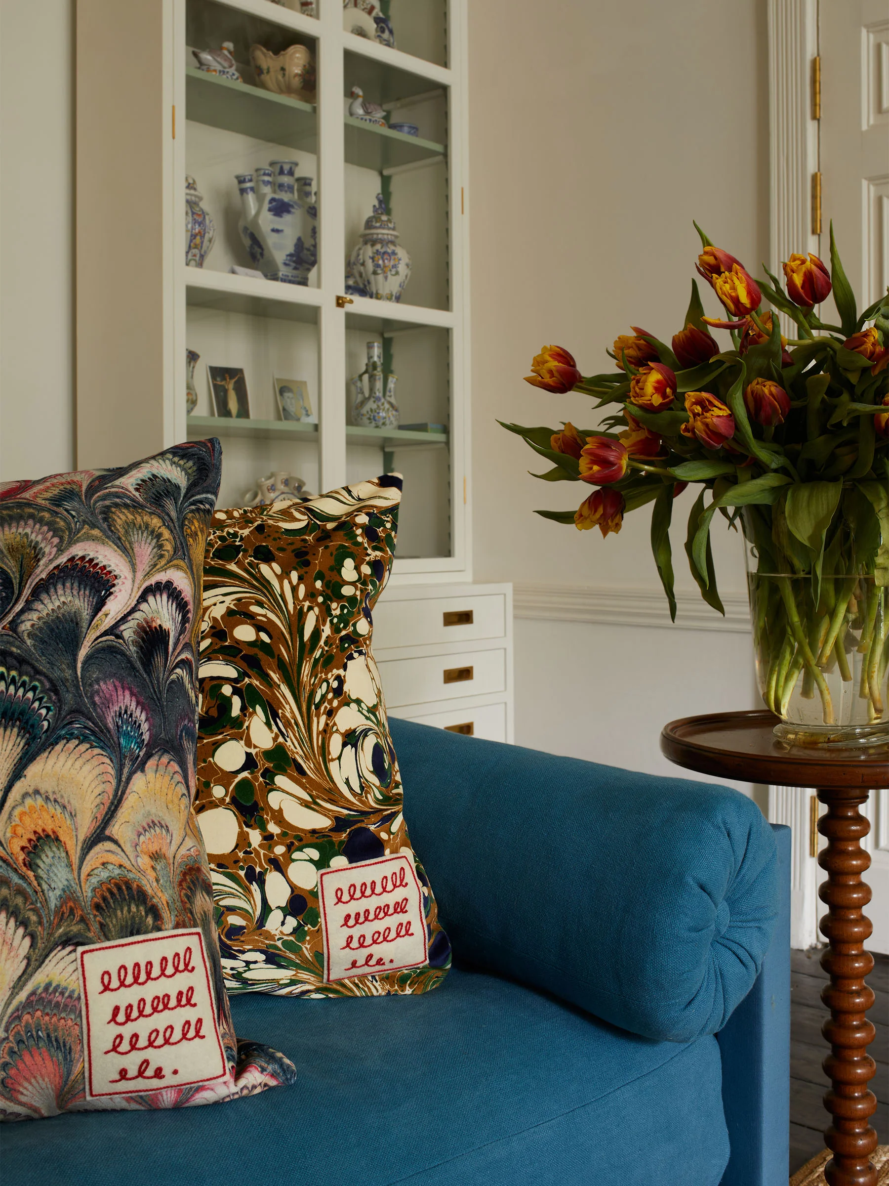 Two-by-Two Cushion Cover Marbleized - Image 7